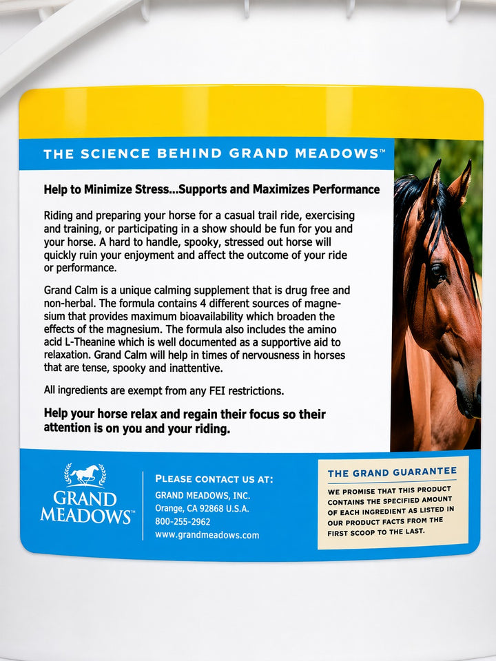 Grand Calm - Equine Supplements for Calming