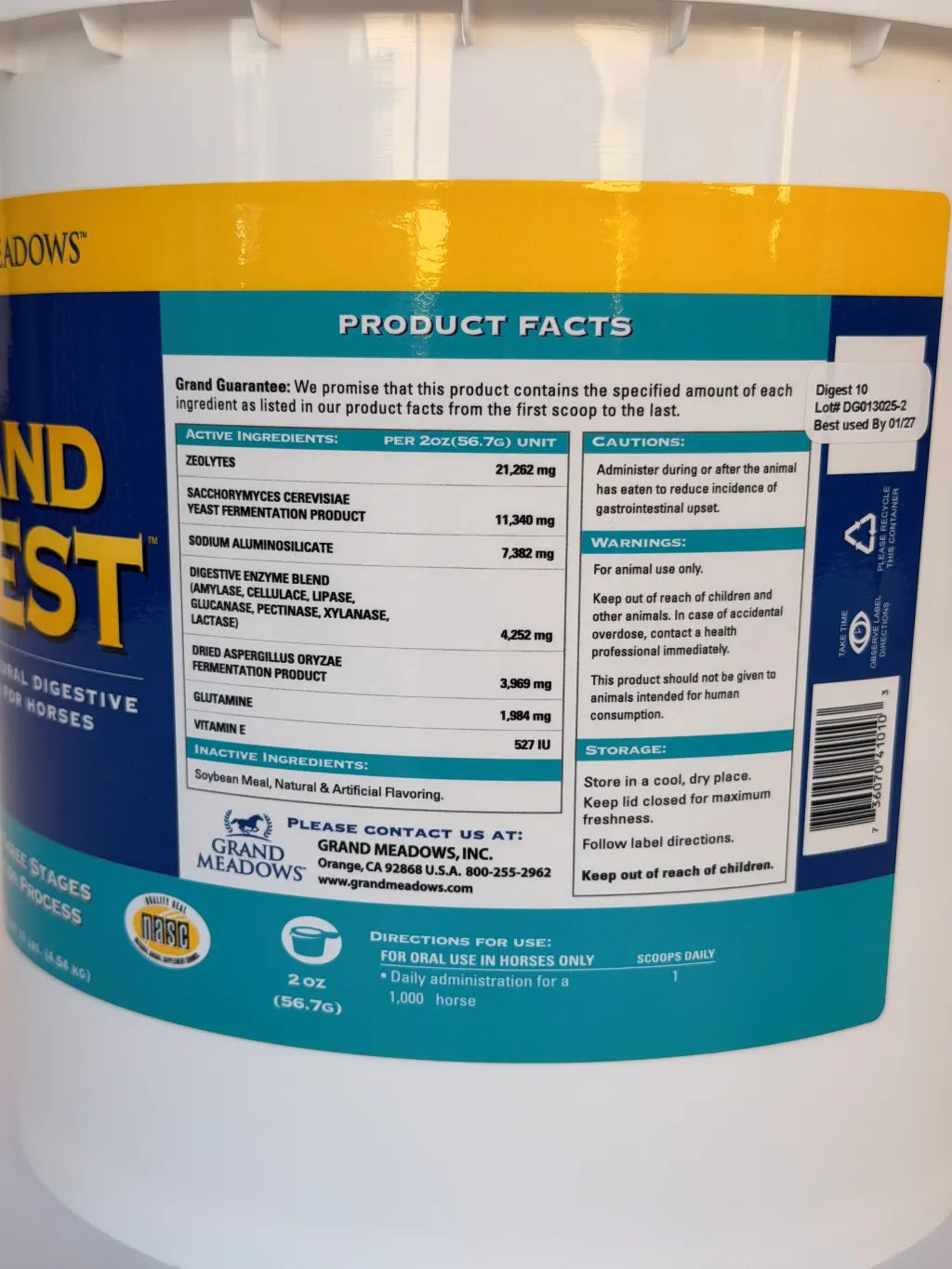 Grand Digest - Gut Supplement for Horses