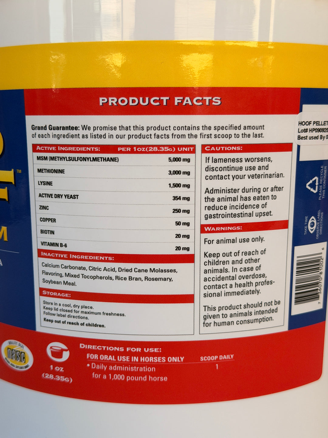 Grand Hoof Pellets + MSM