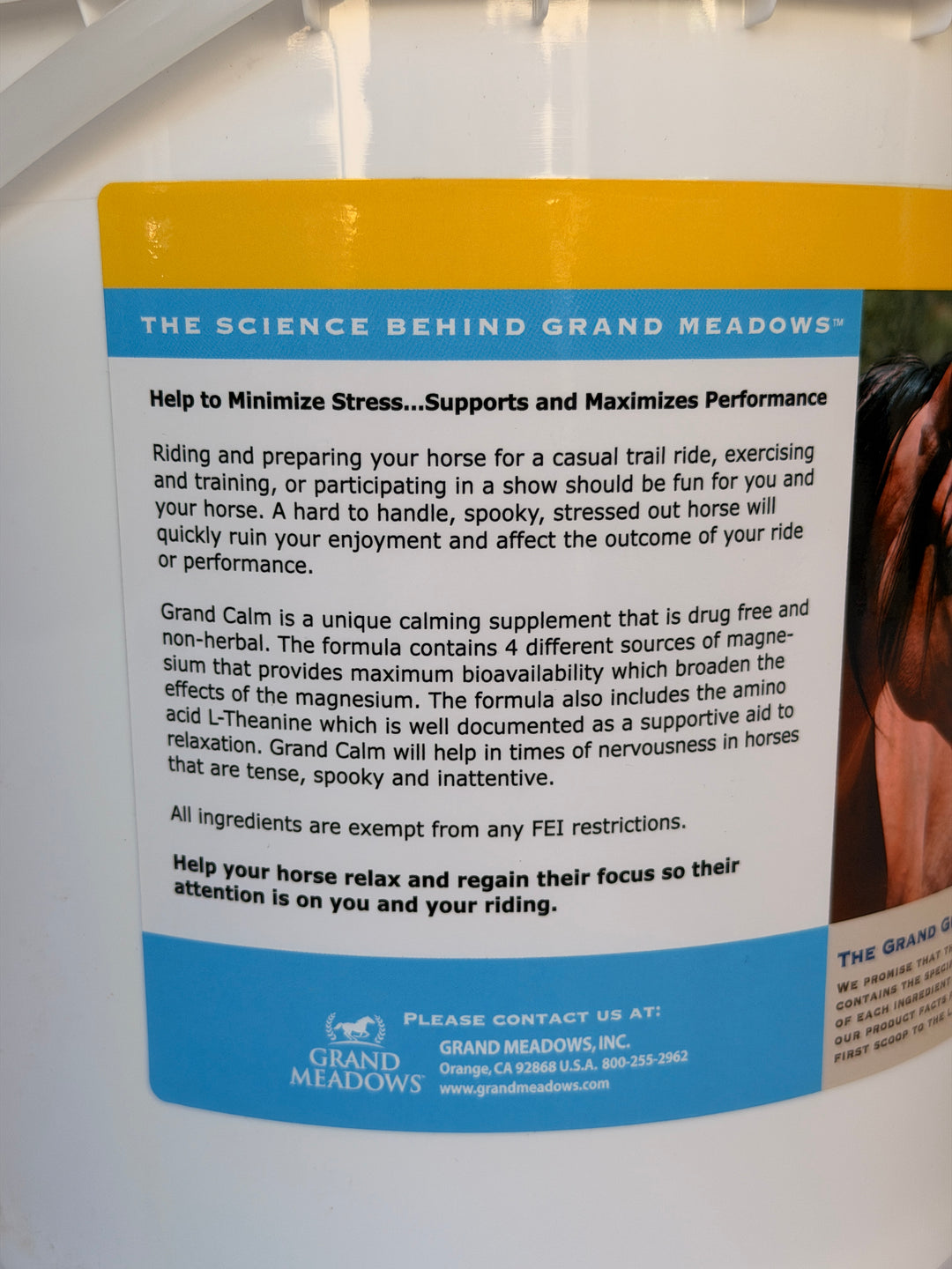 Grand Calm - Equine Supplements for Calming