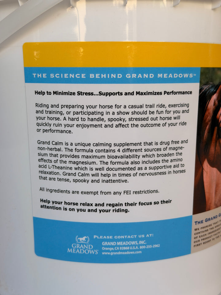 Grand Calm - Equine Supplements for Calming