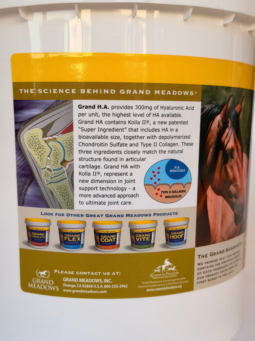 Grand H.A. – Hyaluronic Acid Horse Supplement