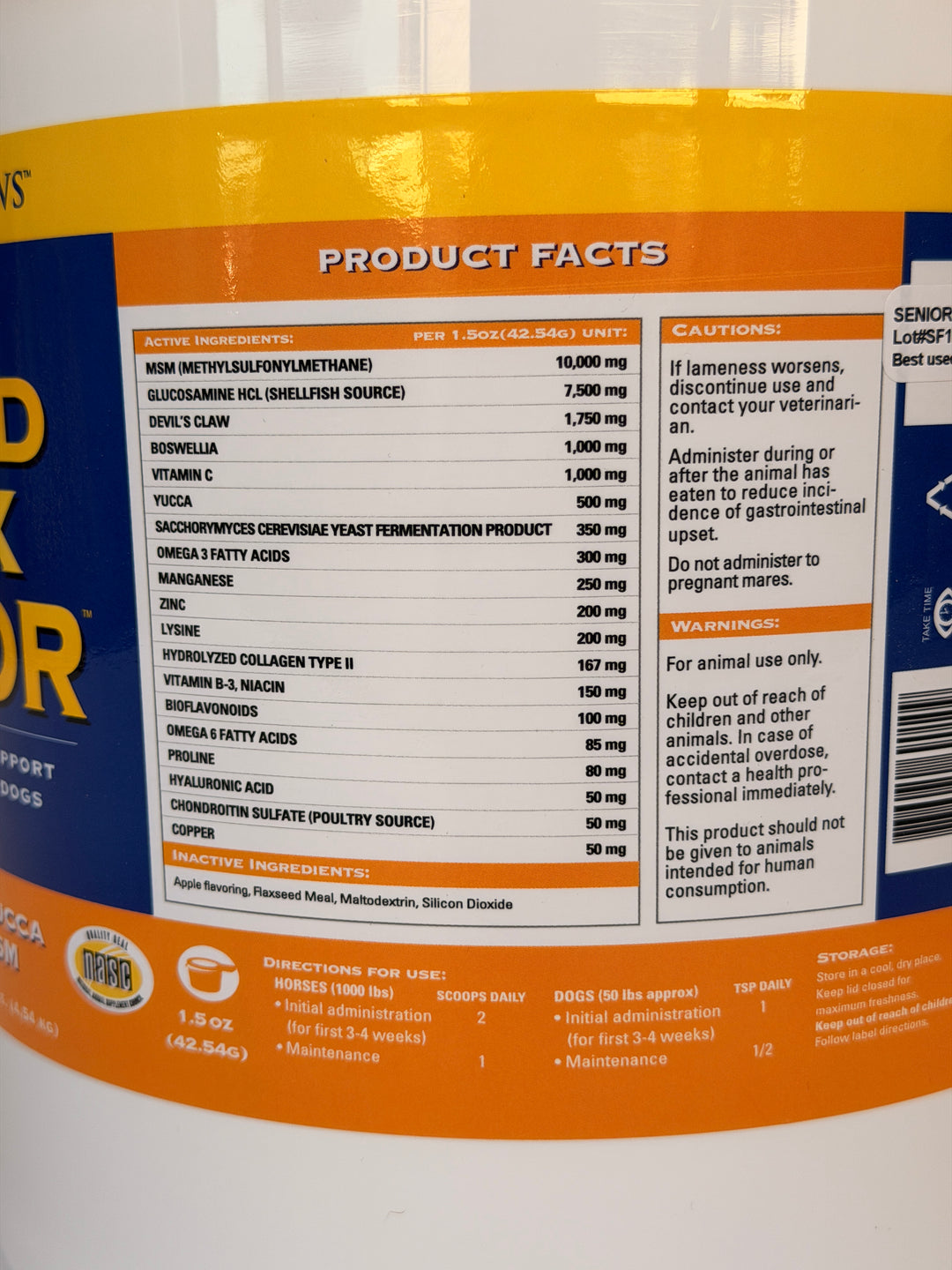 Grand Flex Senior Horse Joint Supplement